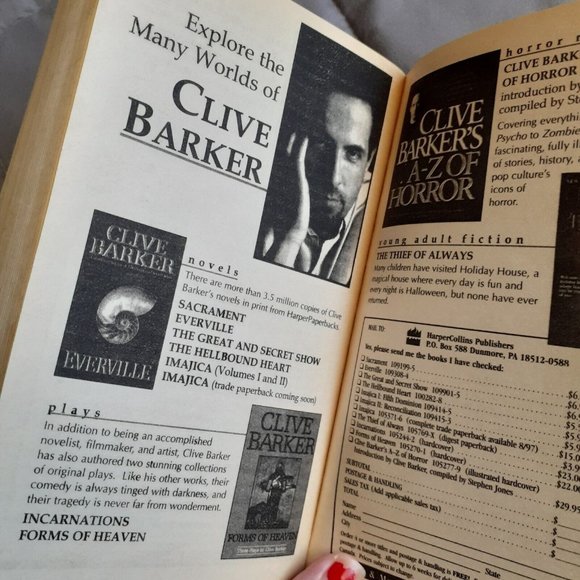 Sacrament By Clive Barker Vintage 1997 Paperback Book Horror - Picture 13 of 14